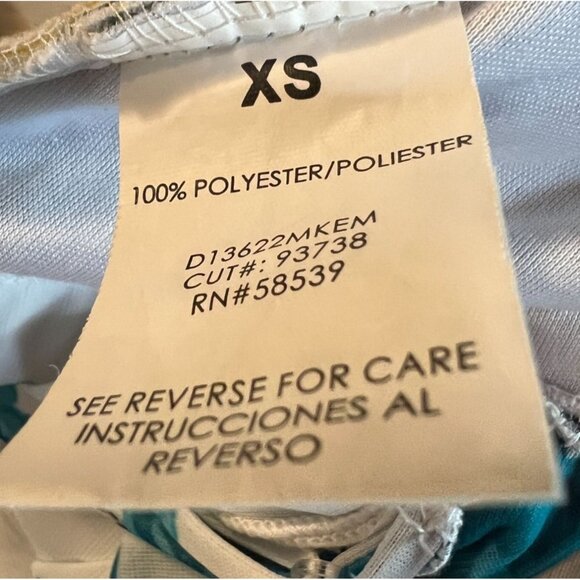 Sleeveless White & Blue Floral Dress By Speechless XS 100% Polyester - Picture 4 of 7